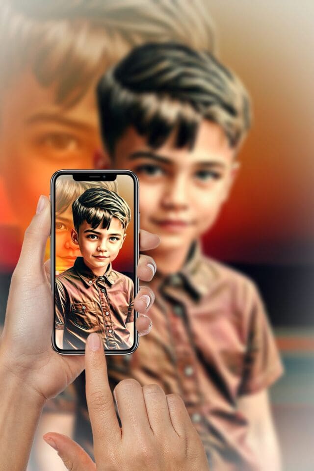 Handheld Phone Preview — free photo effect | mypiceffects.com