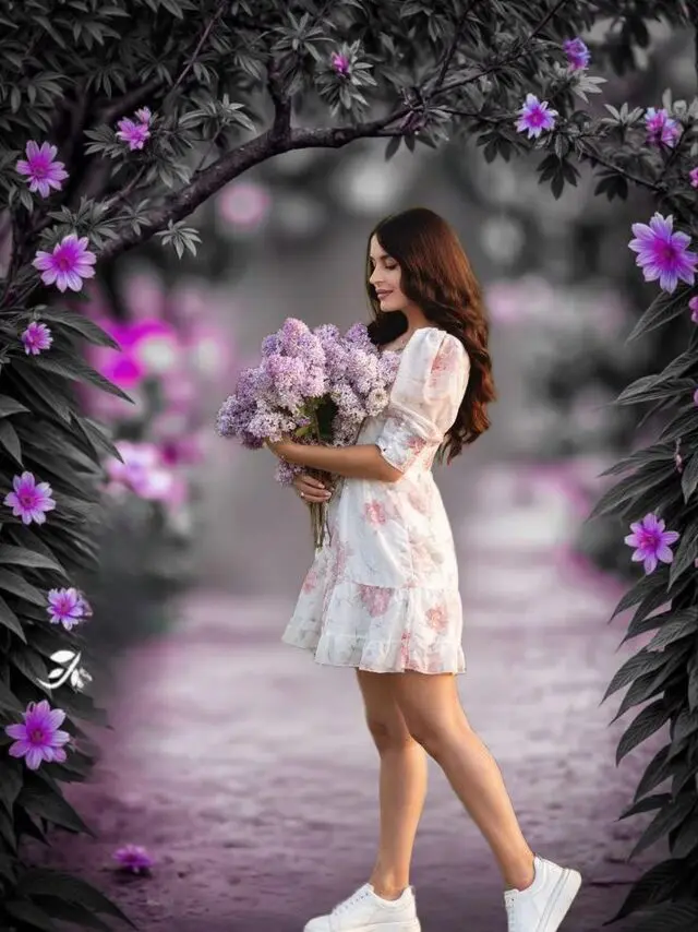 Enchanted Purple Garden — free photo effect | mypiceffects.com