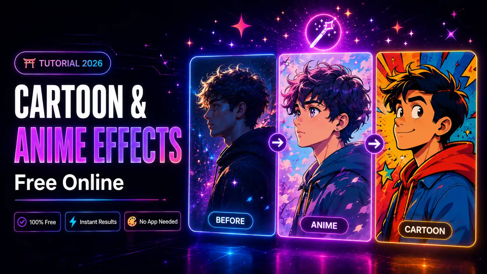 How to Apply Cartoon and Anime Effect to Your Photo Free Online — MyPicEffects blog